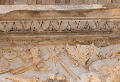 La firma de Bécquer en el Convento de San Clemente en Toledo