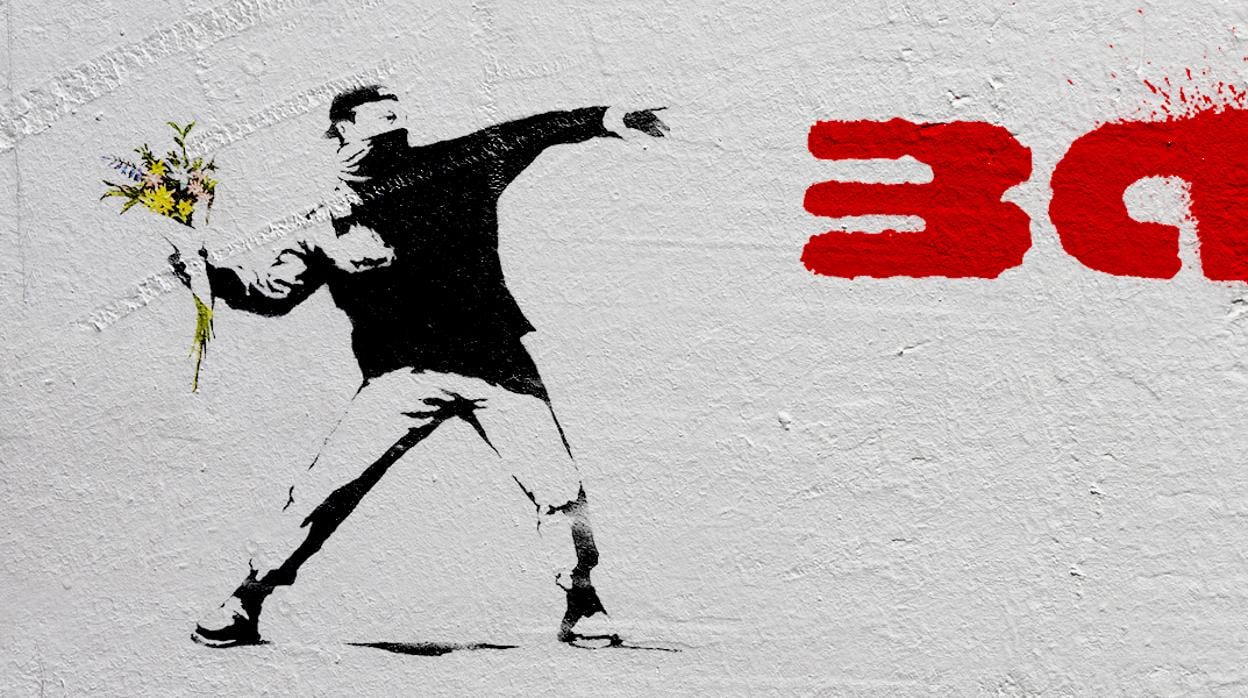 La exposición «Banksy ¿Genio o vándalo? ¡Tú decides!» se anuncia con esta imagen en la página web del museo