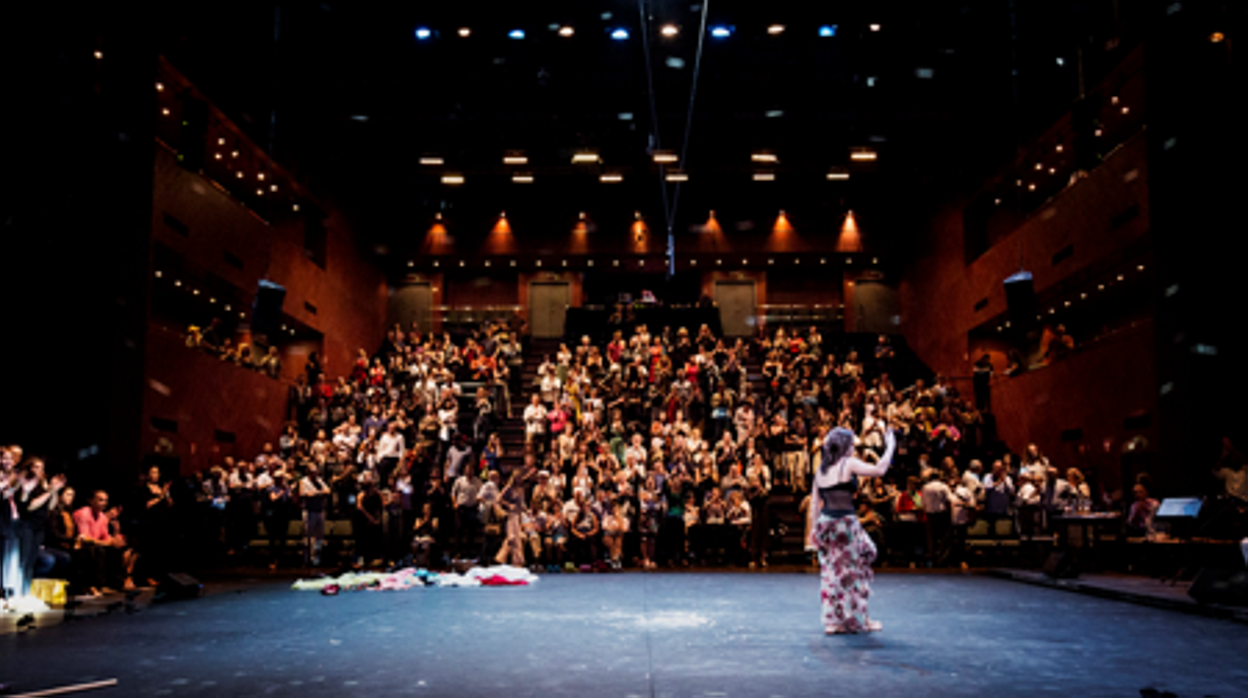 Rocío Molina en su debut en el teatro Central en la clausura de la Bienal hace dos ediciones