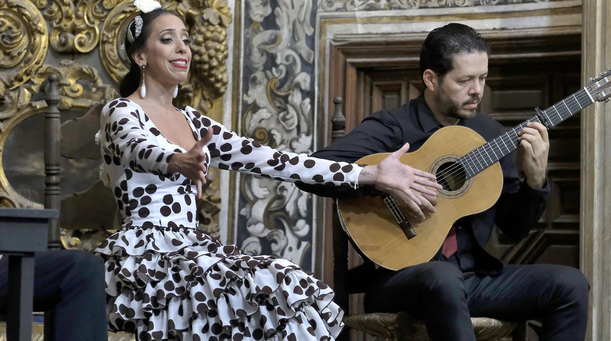 Tamara Rueda, en un momento de su actuación en San Luis de los Franceses