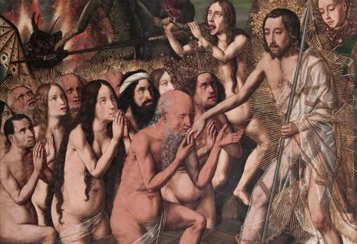 «Descenso de Cristo al Limbo», de Bartolomé Bermejo. Detalle