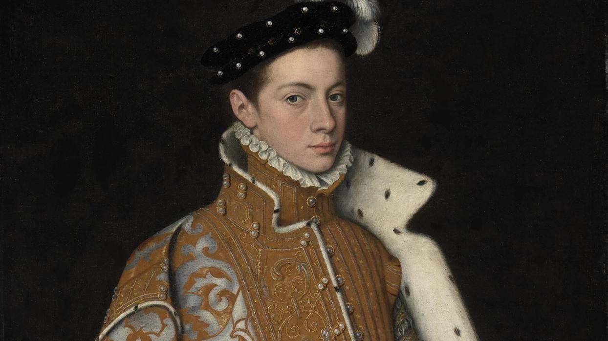 Un joven Alejandro Farnesio, III duque de Parma