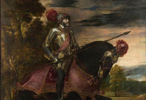 Carlos V en la batalla de Mühlberg pintado por Tiziano