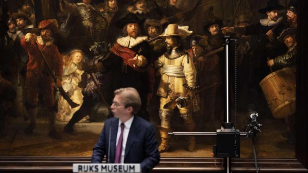 «La Ronda de noche» de Rembrandt será restaurada ante el público en julio de 2019