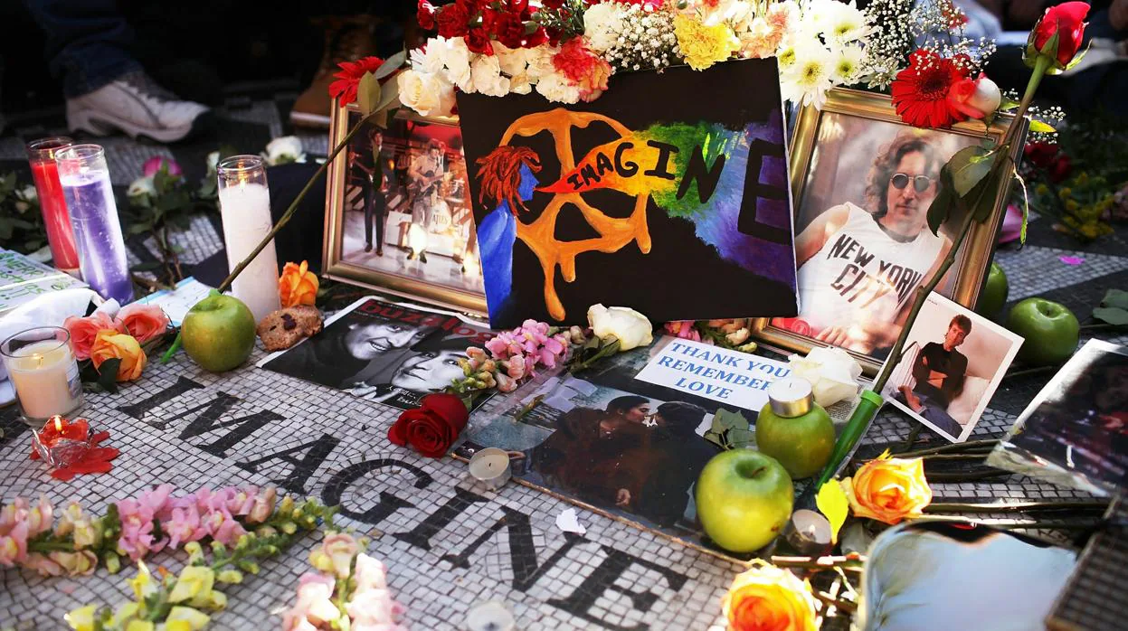 Memorial dedicado a Lennon en Central Park, Nueva York