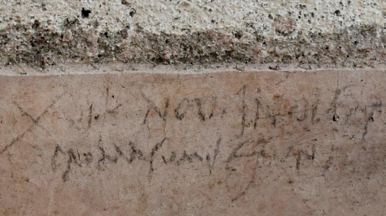 El grafito descubierto en Pompeya