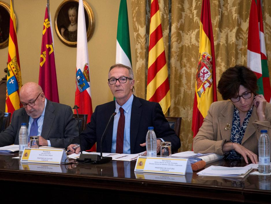 José Guirao, ministro de Cultura, durante la conferencia sectorial celebrada en Madrid