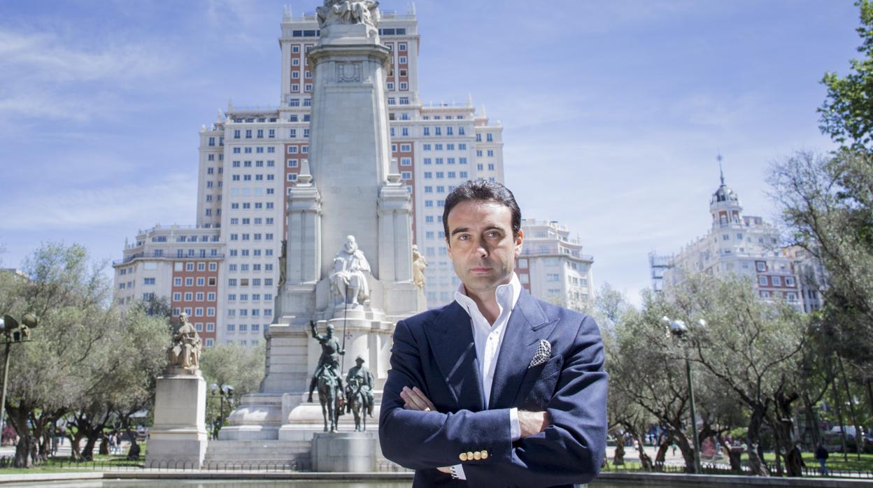 Enrique Ponce, en la Plaza de España de Madrid