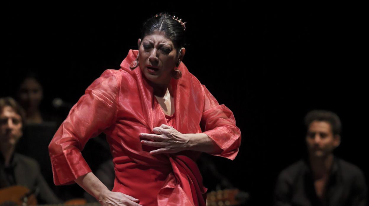 La bailaora Manuela Carrasco en el Teatro de la Maestranza