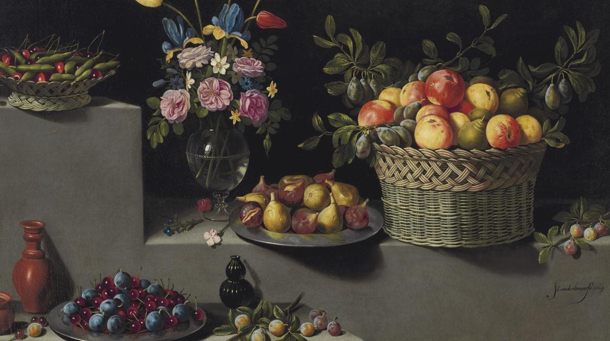 «Bodegón con flores y frutas», de Juan van der Hamen