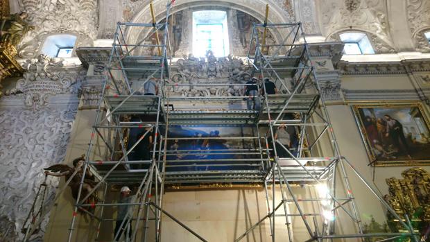 Los murillos restaurados del Hospital de la Caridad regresan a su sitio