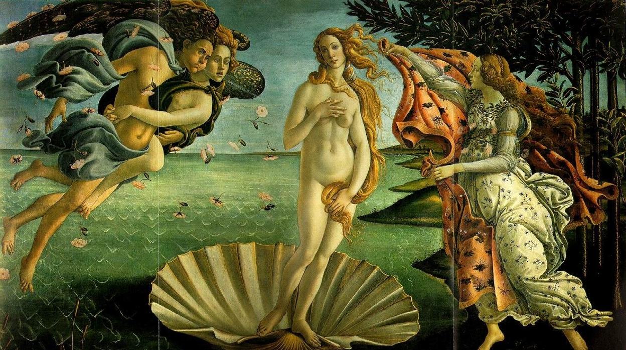 «El nacimiento de Venus», de Botticelli
