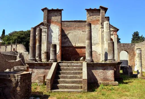 Una imagen del Templo de Isis en Pompeya