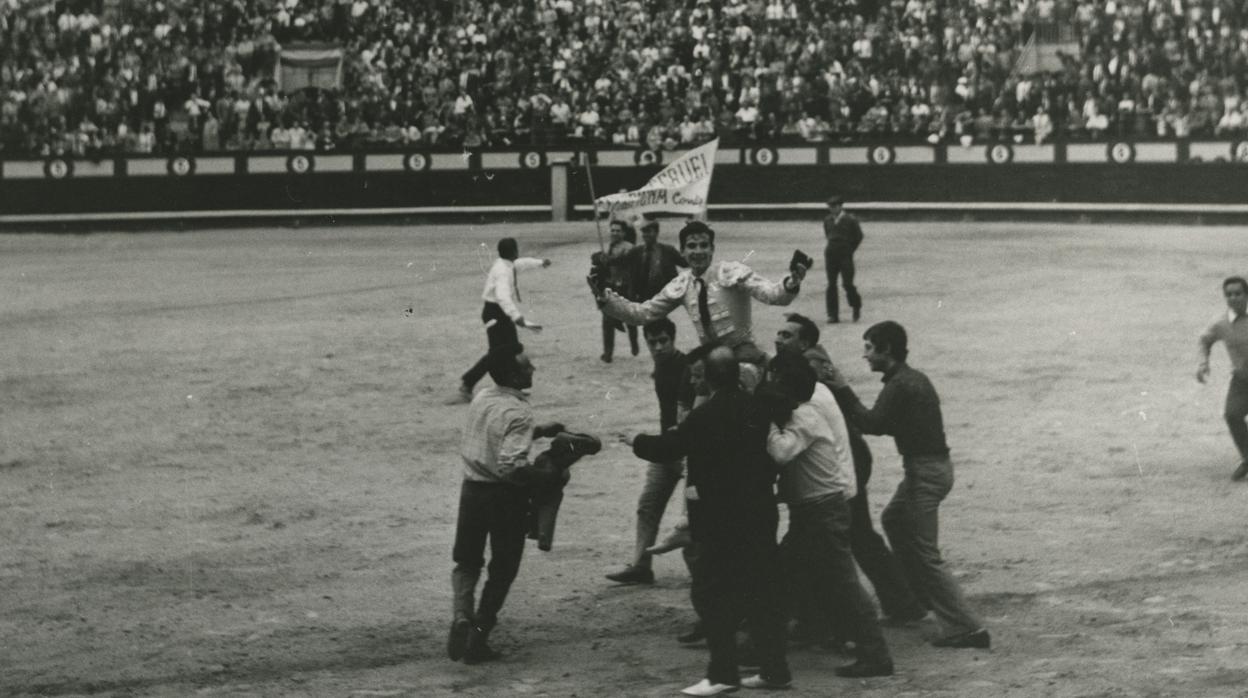Ángel Teruel, en uno de sus triunfos en Madrid