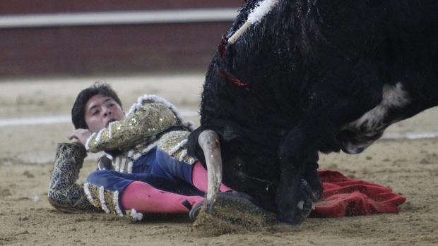 Triunfo y cornada del novillero Rafael González en Valdemorillo