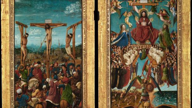 El misterioso escrito oculto en dos marcos de Van Eyck