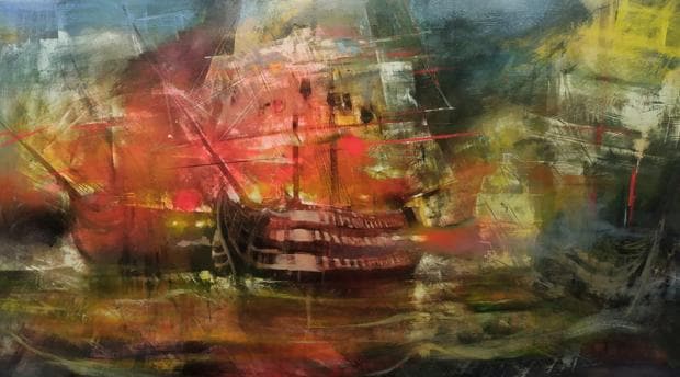Un joven pintor, Daniel Parra, se embarca en un proyecto para pintar la batalla de Trafalgar