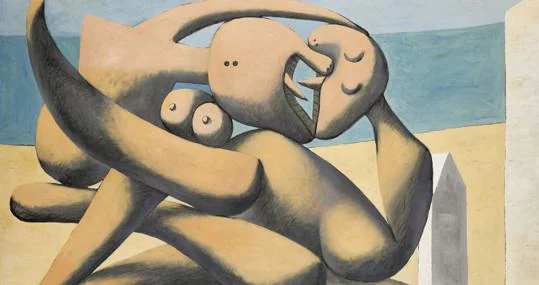 «Figuras a orilla del mar», óleo de Picasso de 1931