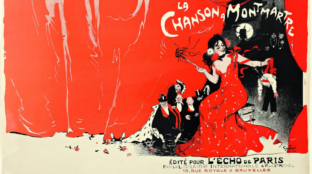 Prueba litográfica de «La canción de Montmartre», de Jules Grun