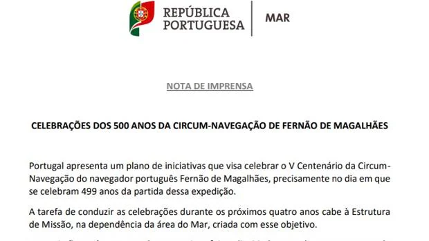 El embajador dice que Portugal no ha querido ocultar a Elcano
