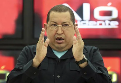 Chávez, en «Aló, presidente», en 2012