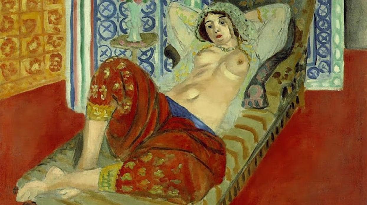 «Odalisca de pantalón rojo», lienzo de 1921