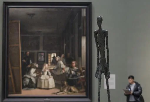 «El hombre que camina», de Giacometti, junto a «Las Meninas», de Velázquez