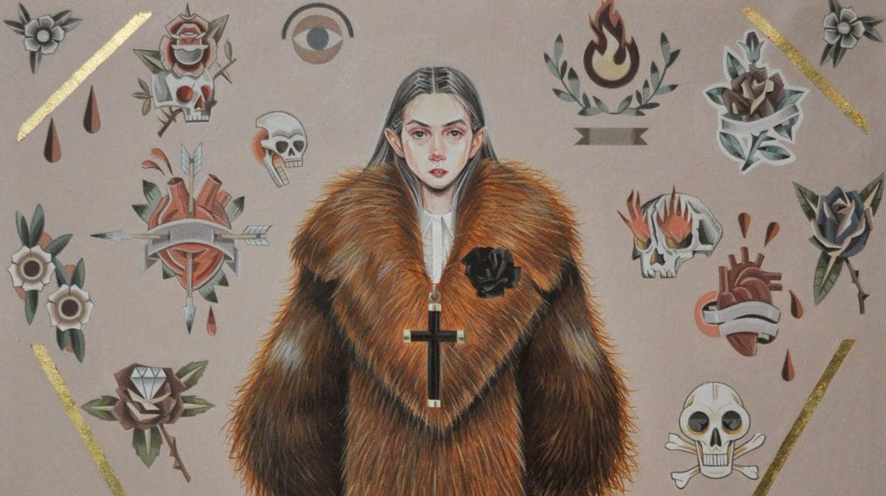 Pintura de María José Gallardo incluida en la muestra «#Todas»