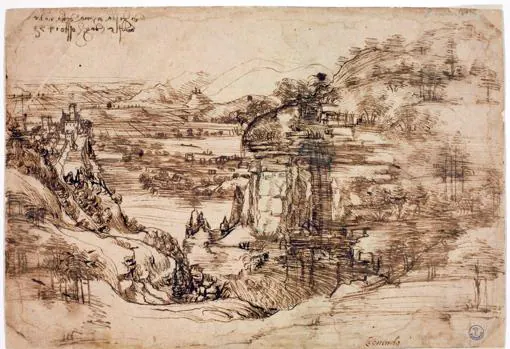 «Paesaggio», de Da Vinci
