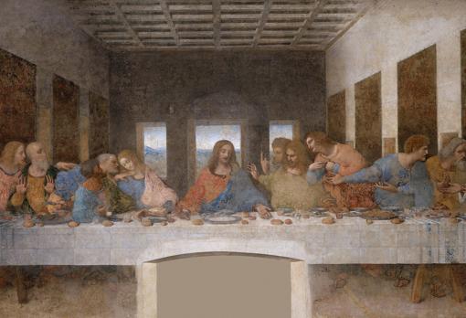 «La Última Cena», obra maestra de Leonardo, situada en el refectorio del convento de Santa Maria delle Grazie de Milán