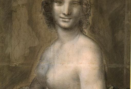 La «Gioconda desnuda», dibujo del taller de Leonardo