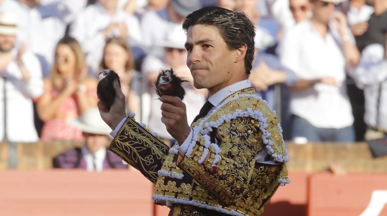 PAblo Aguado, en su gran corrida del pasado 10 de mayo en la Maestranza