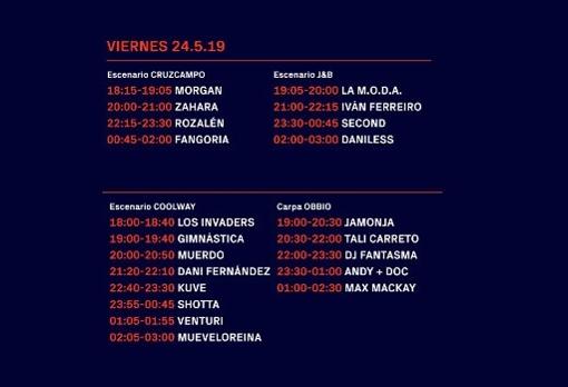 Horario viernes Interestelar Sevilla