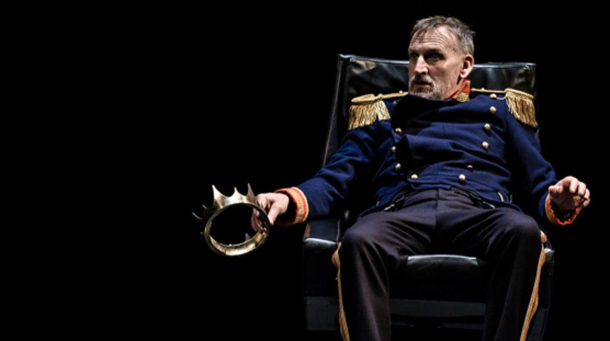 Christopher Eccleston en la producción de «Macbeth» que presentó la Royal Shakespeare Company el año pasado
