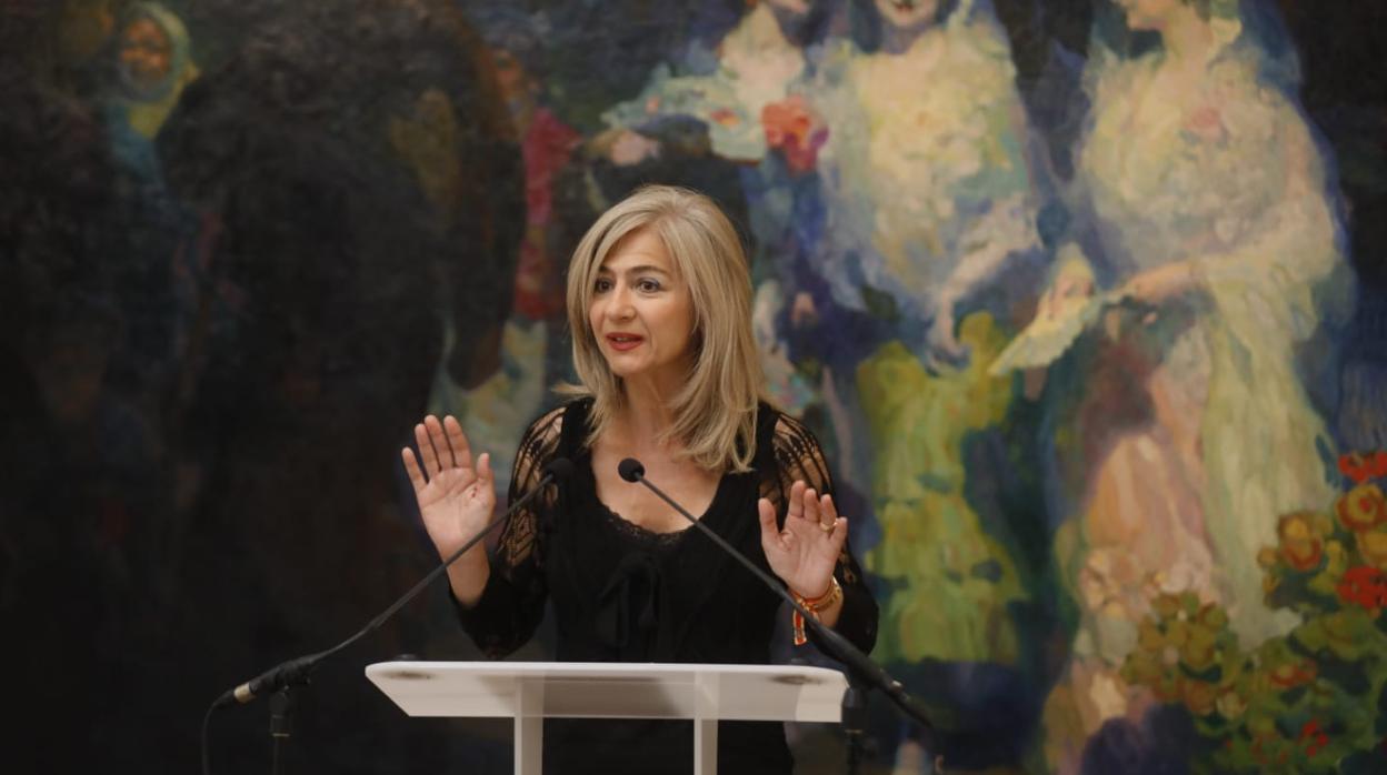 La consejera Patricia del Pozo este miércoles en el Museo de Bellas Artes