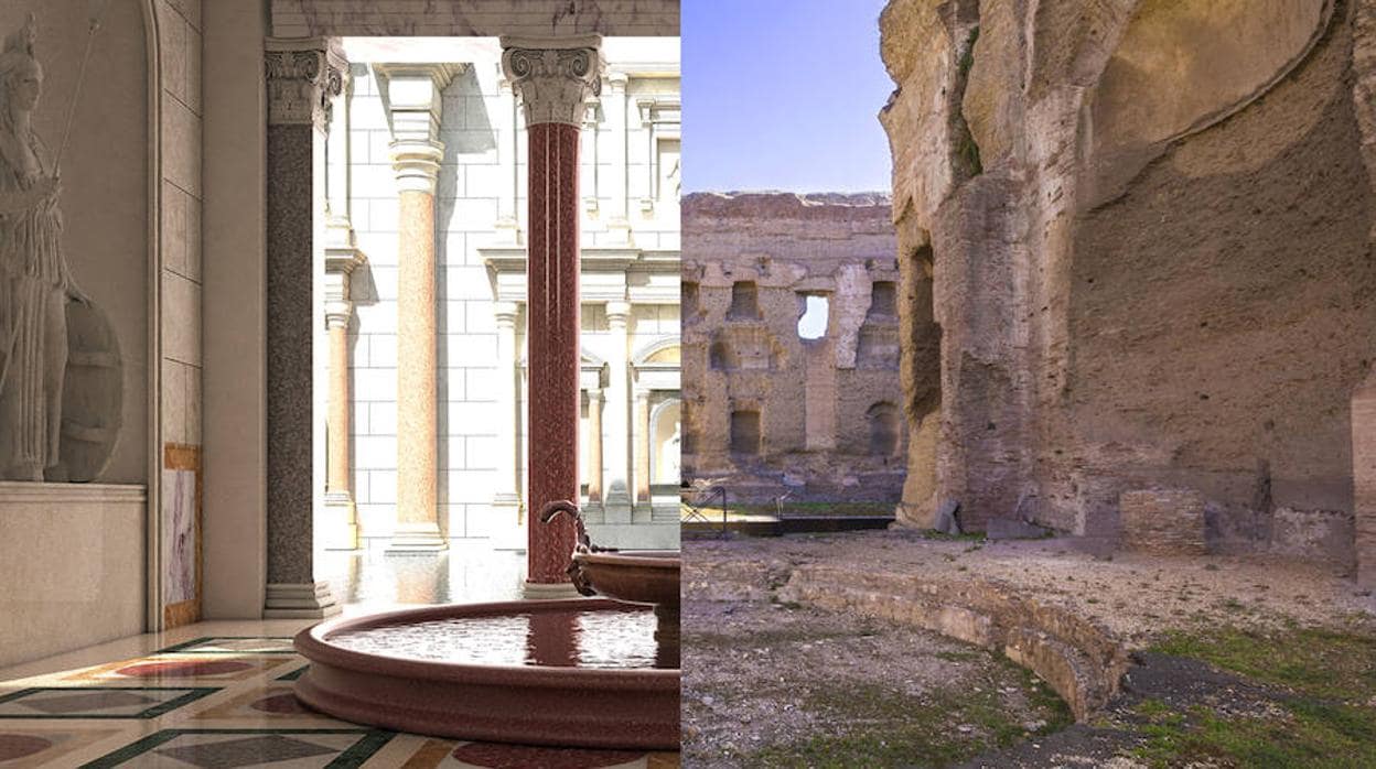 Las Termas Caracalla muestran en el los últimos secretos del lujo de Roma