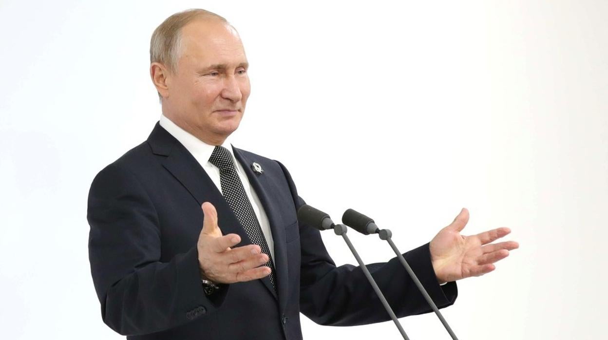 Vladimir Putin, durante la cumbre del G-20