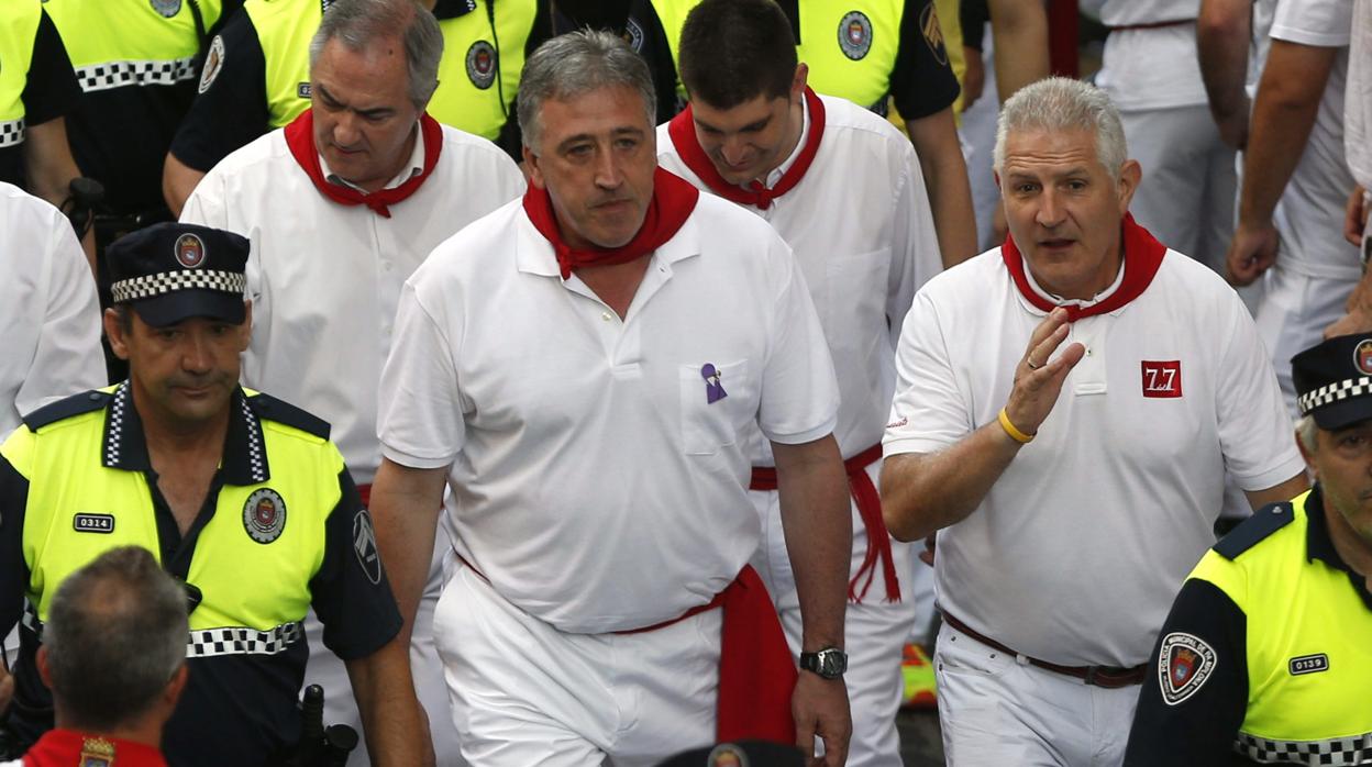 Joseba Asirón, en los Sanfermines de 2015