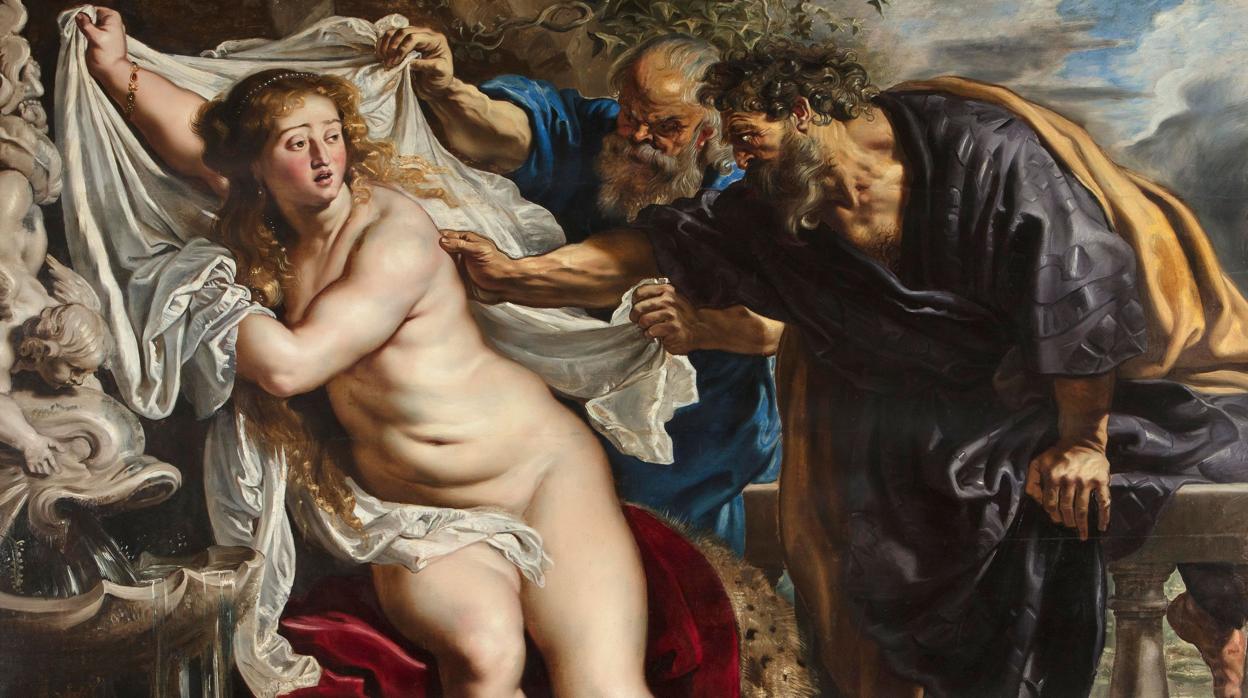 Detalle de «Susana y los viejos», de Rubens, tras su restauración