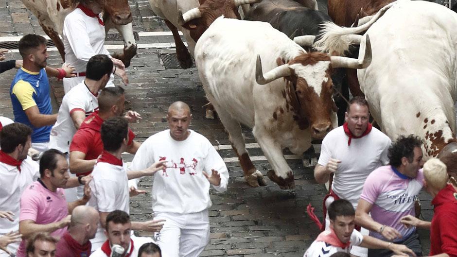 Vídeo del encierro de Sanfermines del domingo, 7 de julio
