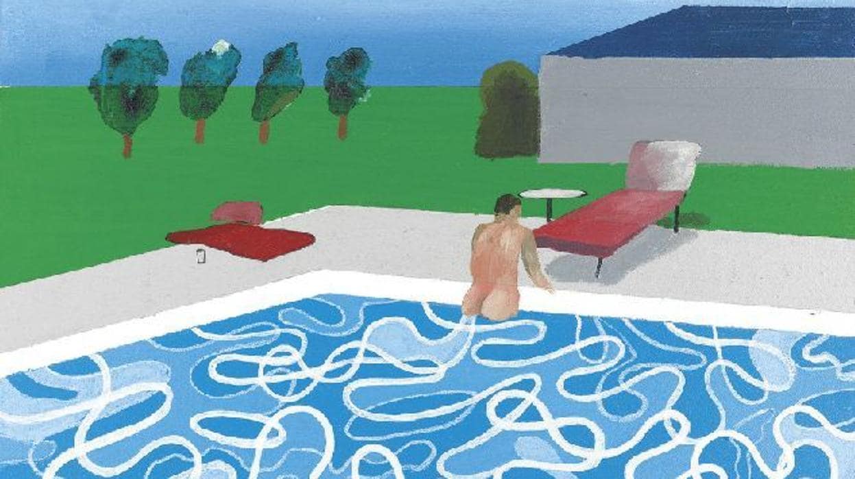 Una de las piscinas pintadas por David Hockney