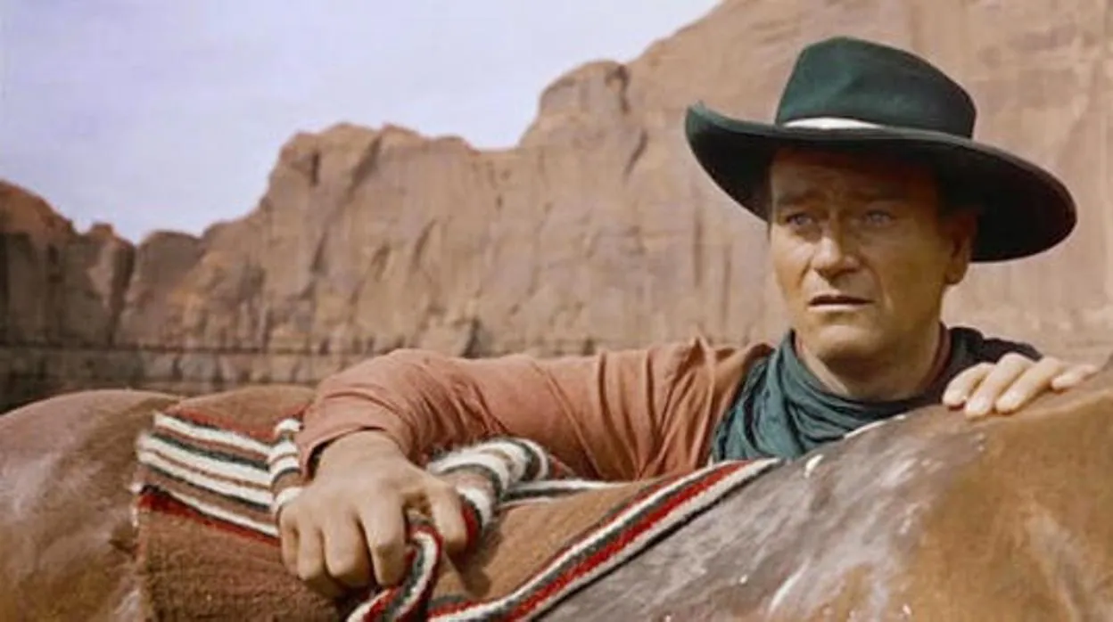 John Wayne interpretó el papel del ranger Ethan Edwards en «Centauros del desierto», de John Ford