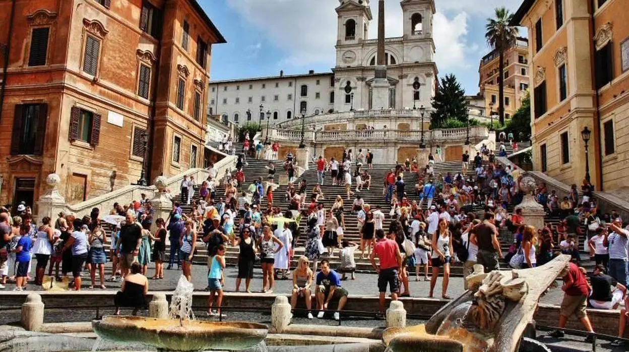 Escalinatas de la Plaza de España en Roma