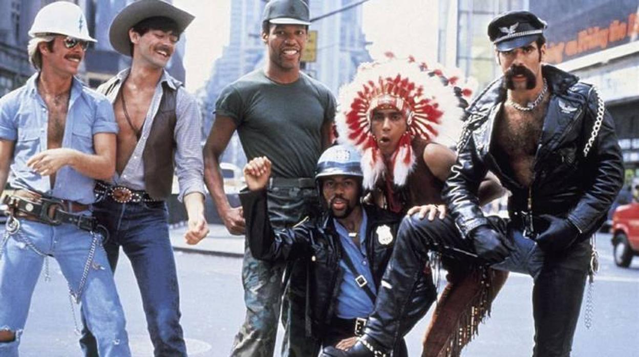 Los miembros de Village People, en una sesión de fotos en Manhattan