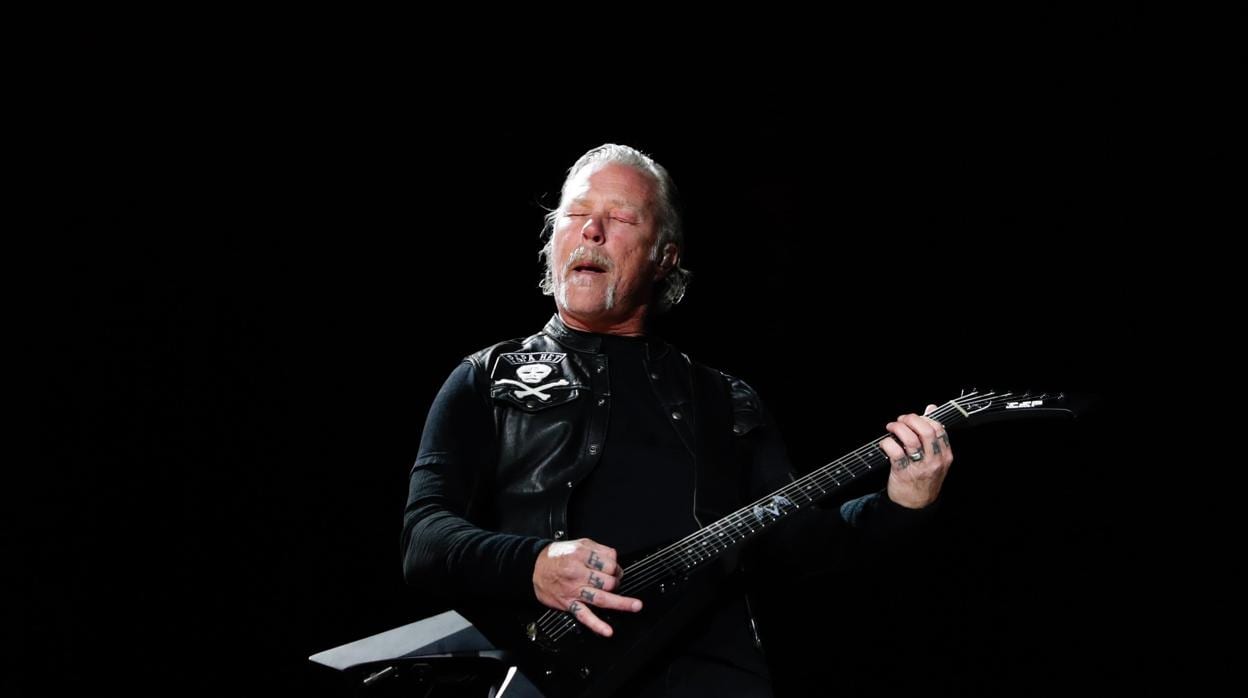 James Hetfield, en un concierto de Metallica