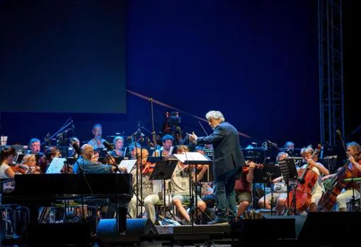 Plácido Domingo, durante el ensayo de su próximo concierto en Hungría