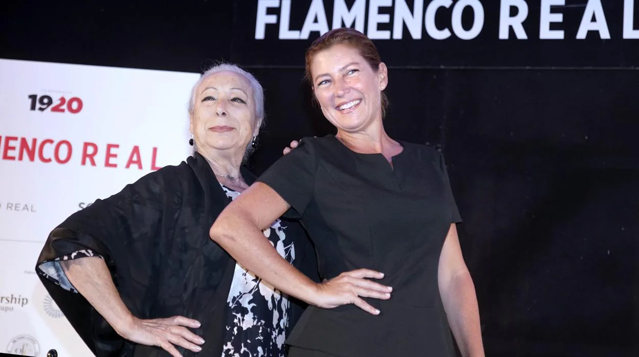 Cristina Hoyos y Sara Baras, durante la presentación del ciclo