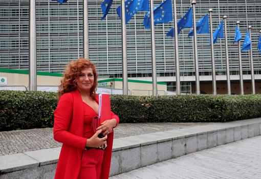 Pilar Jurado en una reciente visita a Bruselas