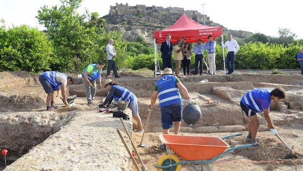 Hallan un palacio real del siglo XII en la finca de recreo del Rey Lobo en Murcia