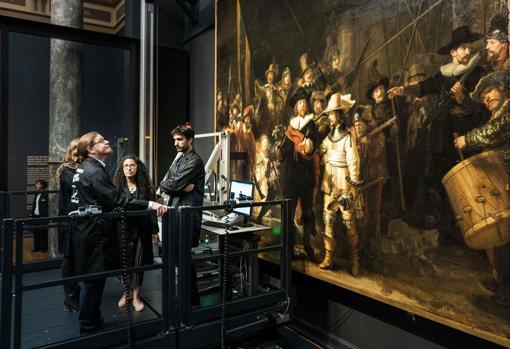 Restauración de «La Ronda de Noche» en el Rijksmuseum